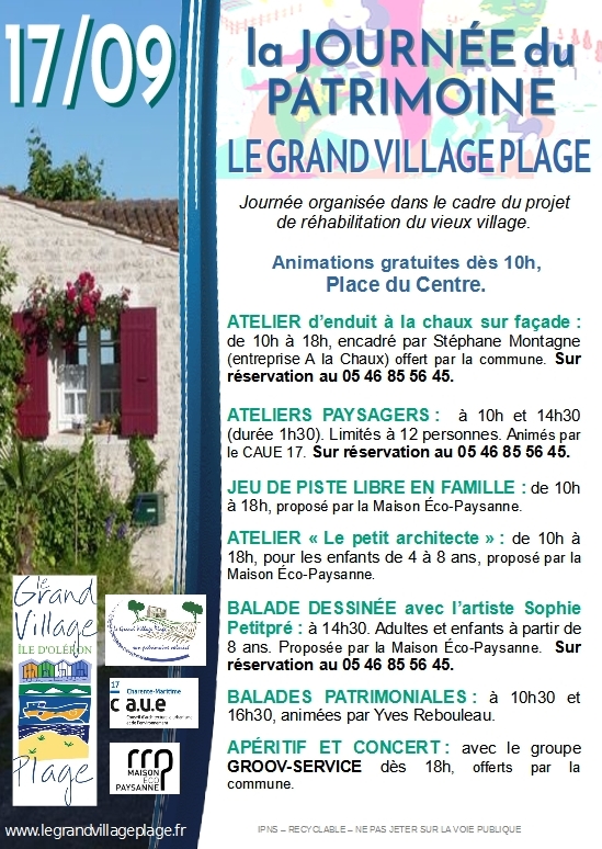 Journée du patrimoine : Le Grand Village Plage