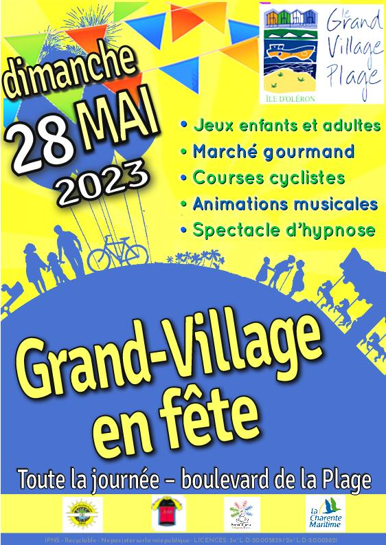 Affiche : Grand Village en fête , dimanche 28 mai